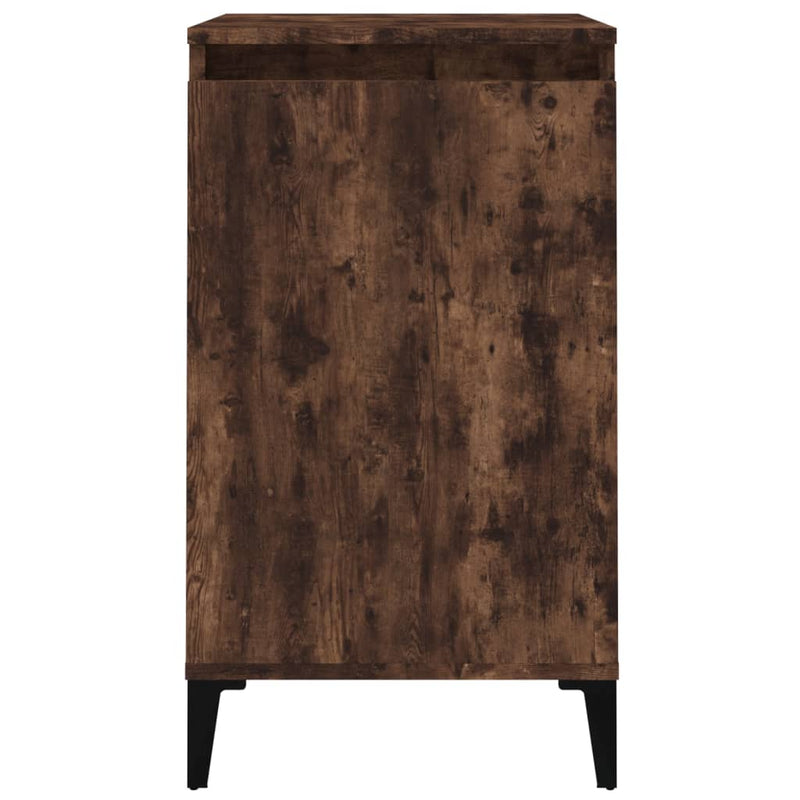 Bedside Cabinet Smoked Oak 40x35x70 cm Engineered Wood