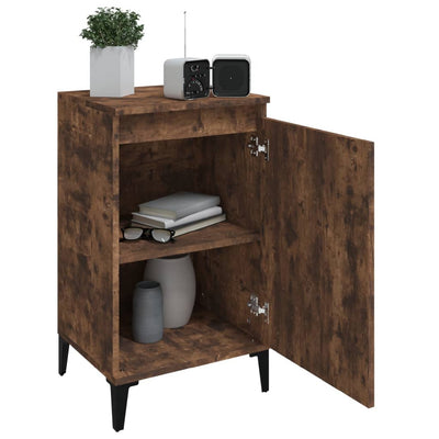 Bedside Cabinets 2 pcs Smoked Oak 40x35x70 cm Engineered Wood