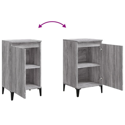 Bedside Cabinets 2 pcs Grey Sonoma 40x35x70 cm Engineered Wood