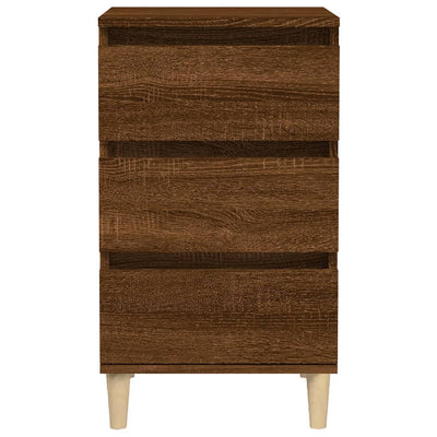 Bedside Cabinet Brown Oak 40x35x70 cm Engineered Wood