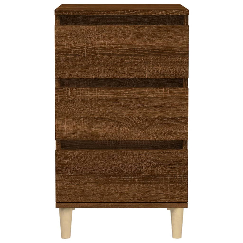 Bedside Cabinet Brown Oak 40x35x70 cm Engineered Wood