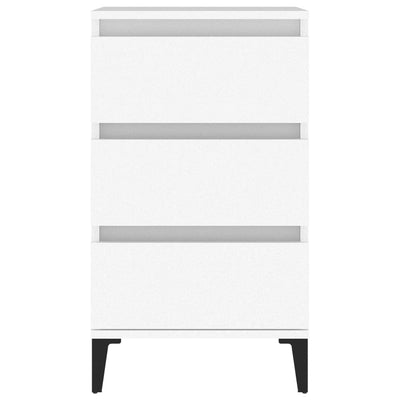 Bedside Cabinet White 40x35x70 cm Engineered Wood