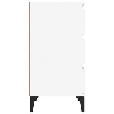 Bedside Cabinet White 40x35x70 cm Engineered Wood