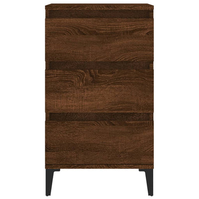 Bedside Cabinet Brown Oak 40x35x70 cm Engineered Wood