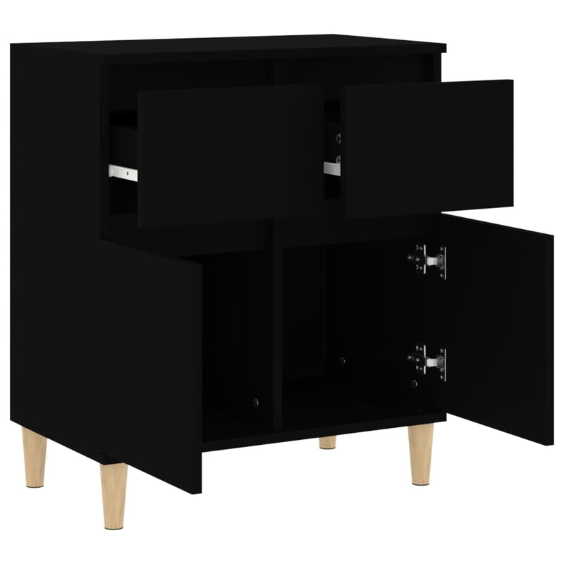 Sideboard Black 60x35x70 cm Engineered Wood