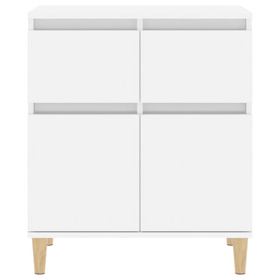 Sideboard High Gloss White 60x35x70 cm Engineered Wood