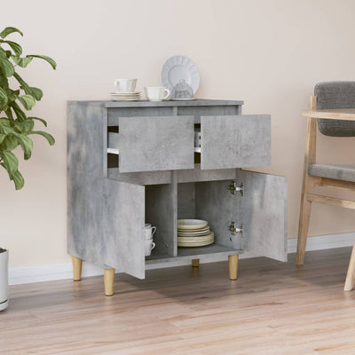 Sideboard Concrete Grey 60x35x70 cm Engineered Wood