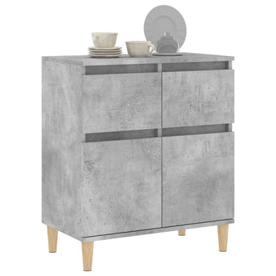 Sideboard Concrete Grey 60x35x70 cm Engineered Wood