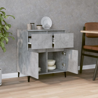 Sideboard Concrete Grey 60x35x70 cm Engineered Wood