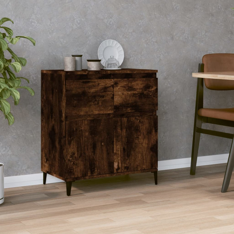 Sideboard Smoked Oak 60x35x70 cm Engineered Wood