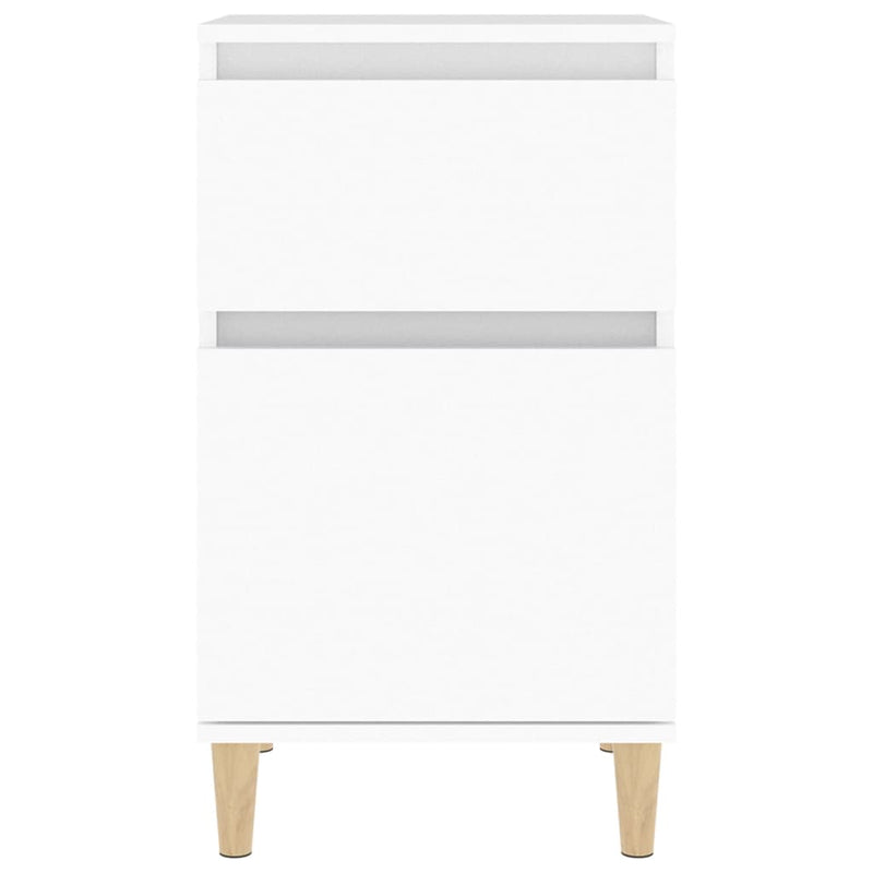 Bedside Cabinet White 40x35x70 cm