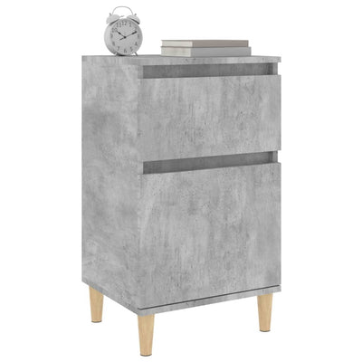 Bedside Cabinet Concrete Grey 40x35x70 cm