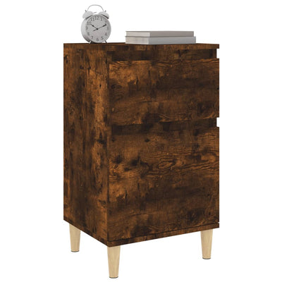 Bedside Cabinets 2 pcs Smoked Oak 40x35x70 cm