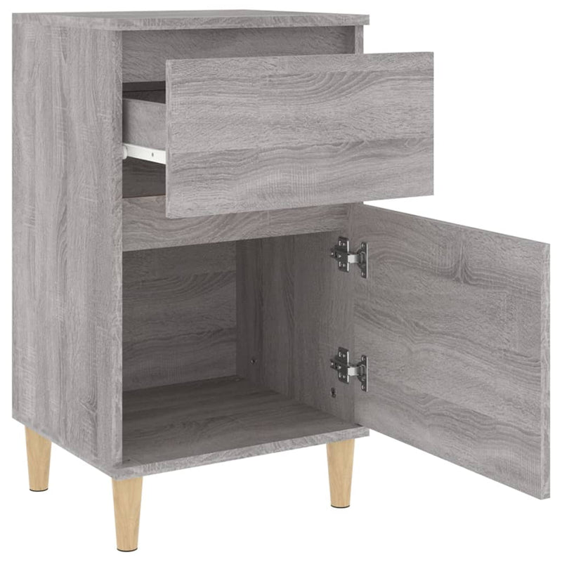 Bedside Cabinet Grey Sonoma 40x35x70 cm