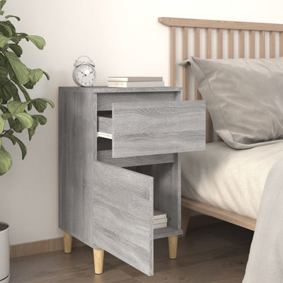 Bedside Cabinets 2 pcs Grey Sonoma 40x35x70 cm