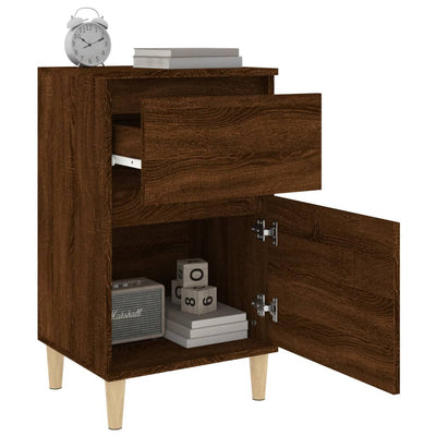 Bedside Cabinet Brown Oak 40x35x70 cm