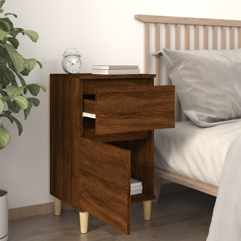 Bedside Cabinets 2 pcs Brown Oak 40x35x70 cm