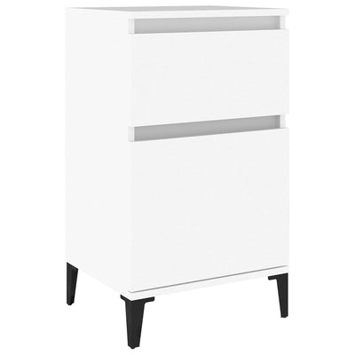 Bedside Cabinet White 40x35x70 cm