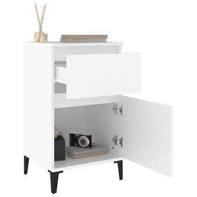 Bedside Cabinets 2 pcs White 40x35x70 cm