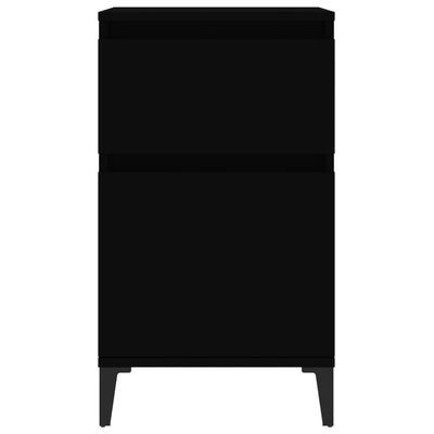 Bedside Cabinets 2 pcs Black 40x35x70 cm