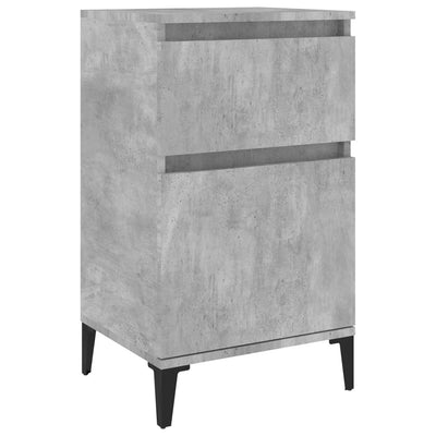 Bedside Cabinet Concrete Grey 40x35x70 cm