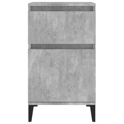 Bedside Cabinet Concrete Grey 40x35x70 cm