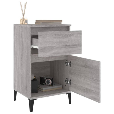 Bedside Cabinets 2 pcs Grey Sonoma 40x35x70 cm