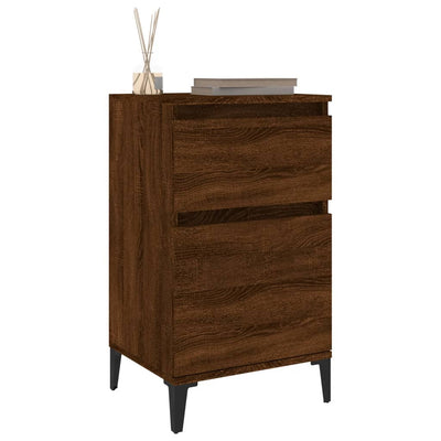 Bedside Cabinet Brown Oak 40x35x70 cm