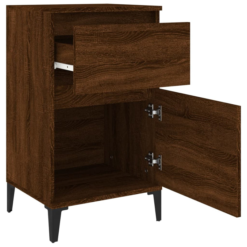 Bedside Cabinet Brown Oak 40x35x70 cm