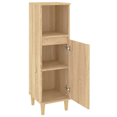 Bathroom Cabinet Sonoma Oak 30x30x100 cm Engineered Wood