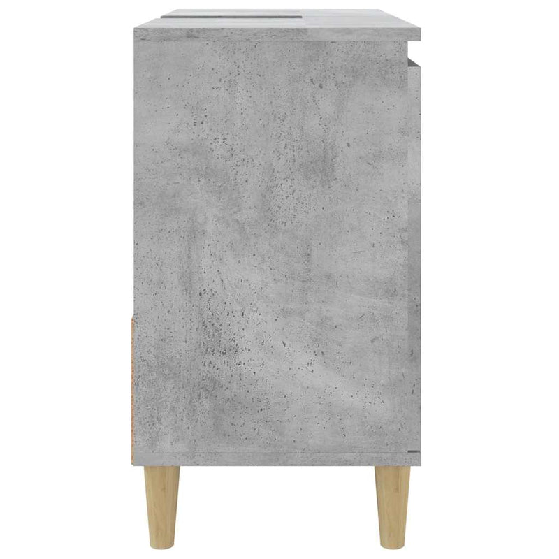 Bathroom Cabinet Concrete Grey 65x33x60 cm Engineered Wood