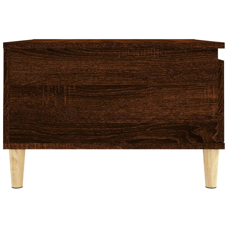 Coffee Table Brown Oak 55x55x36.5 cm Engineered Wood