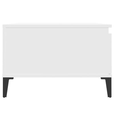 Coffee Table White 55x55x36.5 cm Engineered Wood