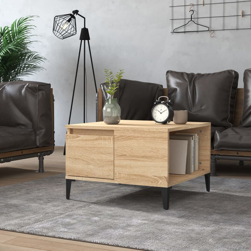 Coffee Table Sonoma Oak 55x55x36.5 cm Engineered Wood