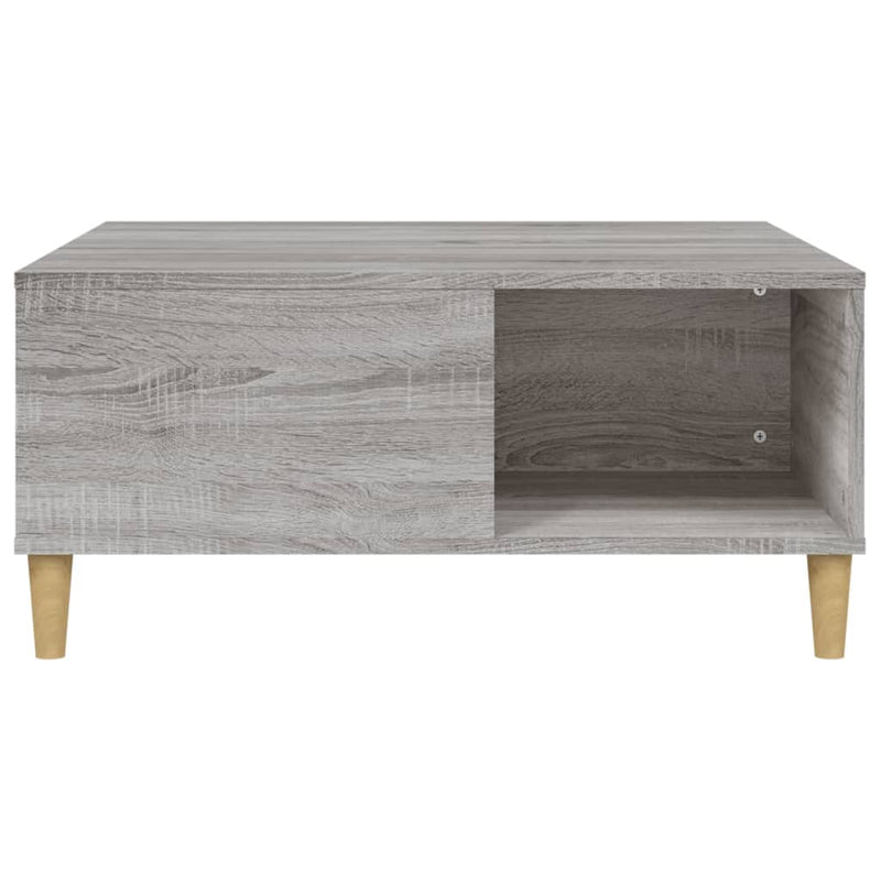 Coffee Table Grey Sonoma 80x80x36.5 cm Engineered Wood