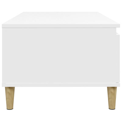 Coffee Table White 90x50x36.5 cm Engineered Wood