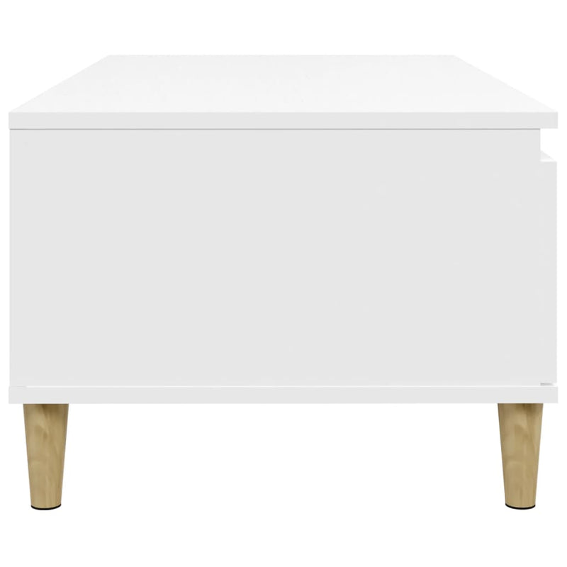 Coffee Table White 90x50x36.5 cm Engineered Wood