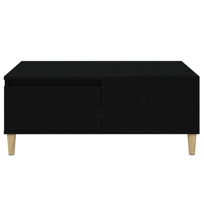 Coffee Table Black 90x50x36.5 cm Engineered Wood