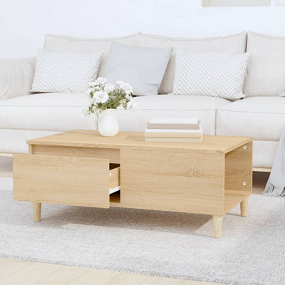 Coffee Table Sonoma Oak 90x50x36.5 cm Engineered Wood