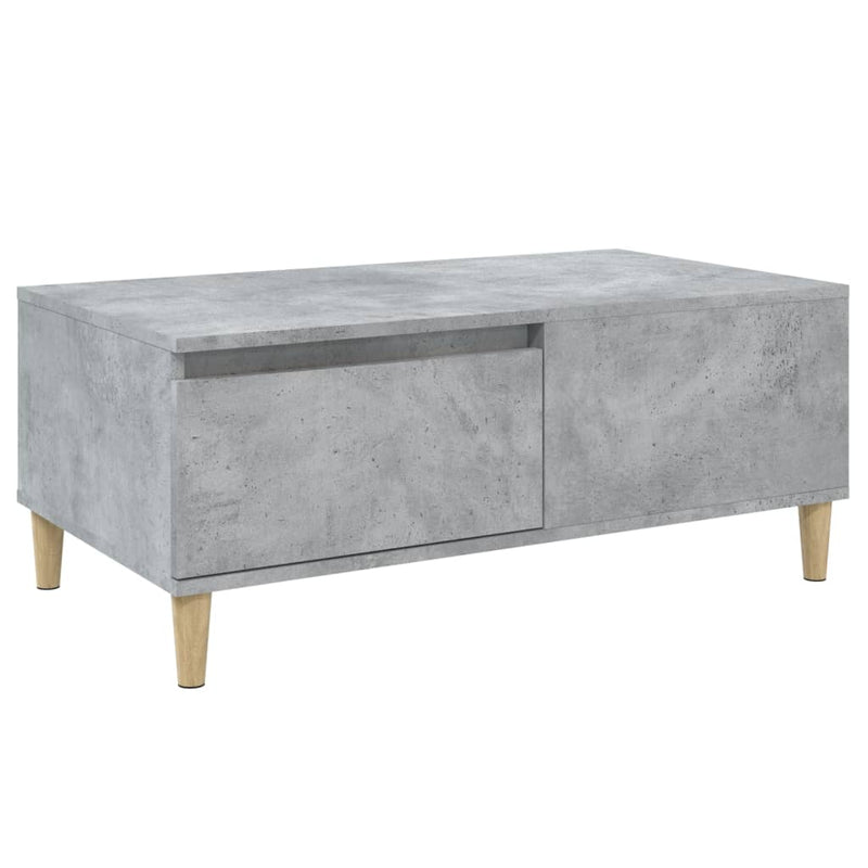 Coffee Table Concrete Grey 90x50x36.5 cm Engineered Wood