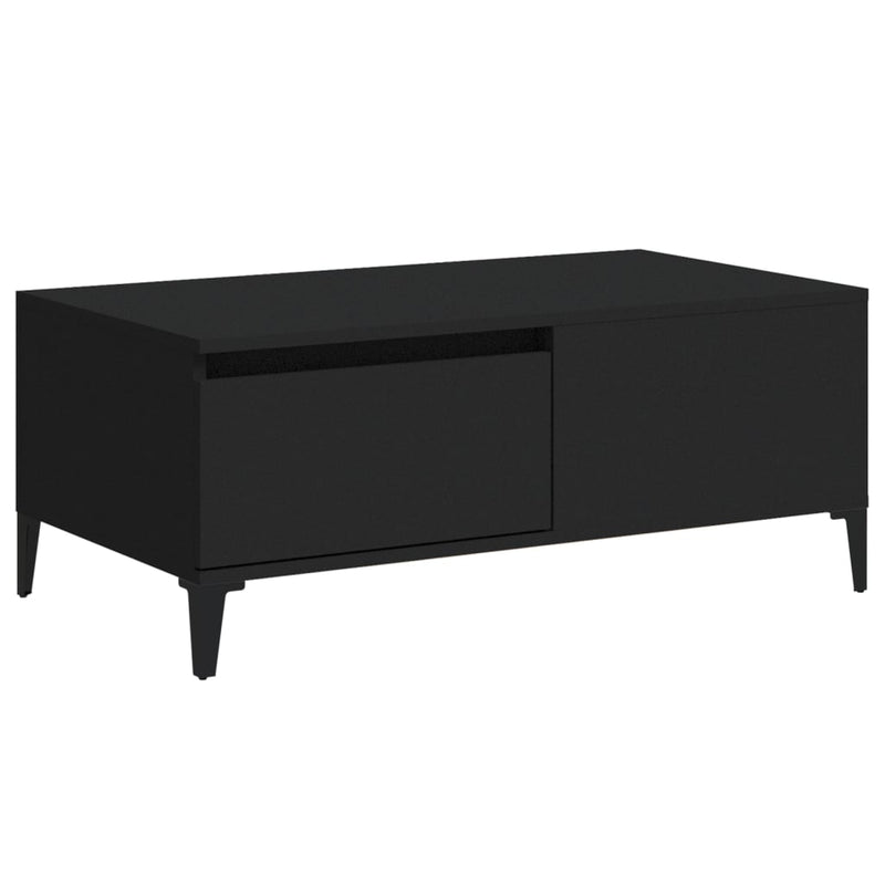 Coffee Table Black 90x50x36.5 cm Engineered Wood