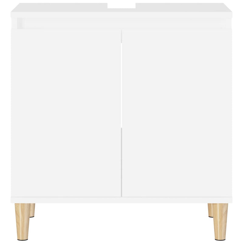 Sink Cabinet White 58x33x60 cm Engineered Wood