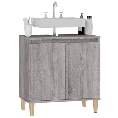 Sink Cabinet Grey Sonoma 58x33x60 cm Engineered Wood