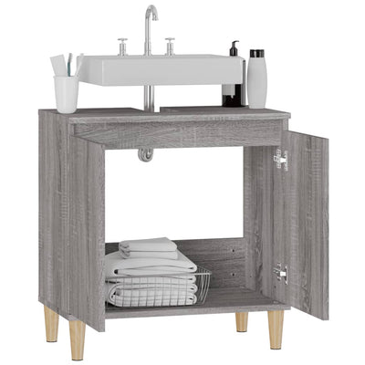 Sink Cabinet Grey Sonoma 58x33x60 cm Engineered Wood