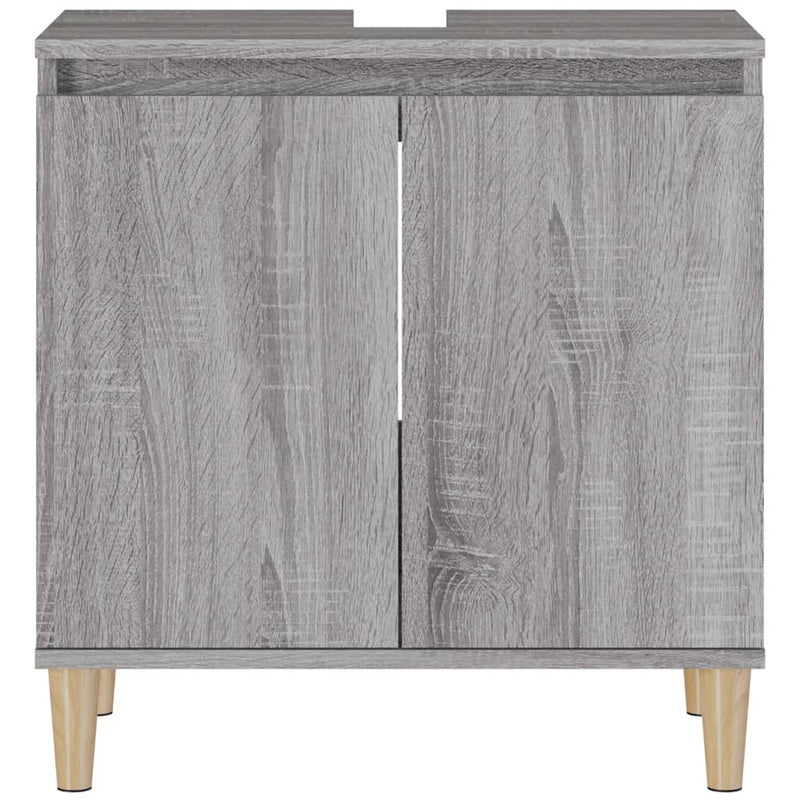 Sink Cabinet Grey Sonoma 58x33x60 cm Engineered Wood