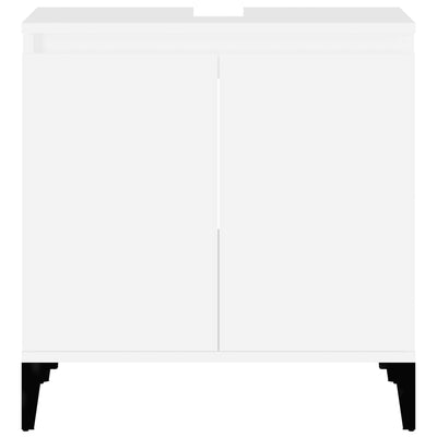 Sink Cabinet White 58x33x60 cm Engineered Wood