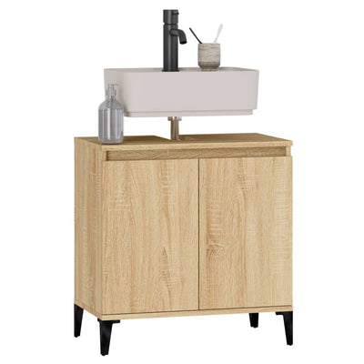 Sink Cabinet Sonoma Oak 58x33x60 cm Engineered Wood