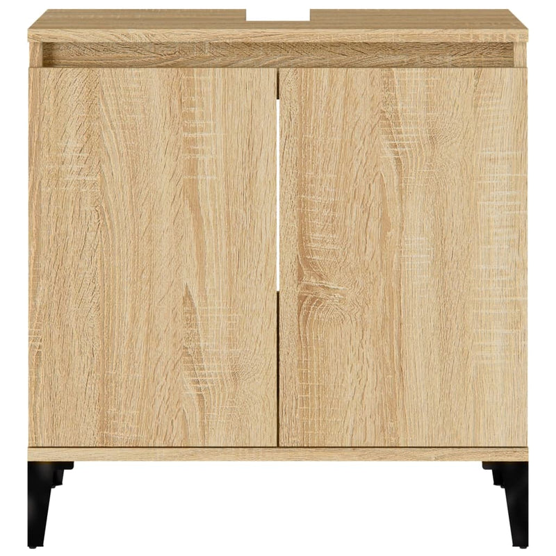 Sink Cabinet Sonoma Oak 58x33x60 cm Engineered Wood