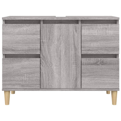 Sink Cabinet Grey Sonoma 80x33x60 cm Engineered Wood