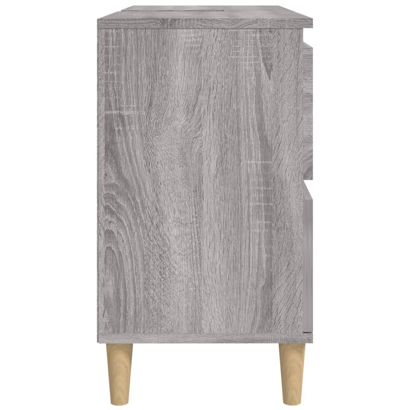 Sink Cabinet Grey Sonoma 80x33x60 cm Engineered Wood